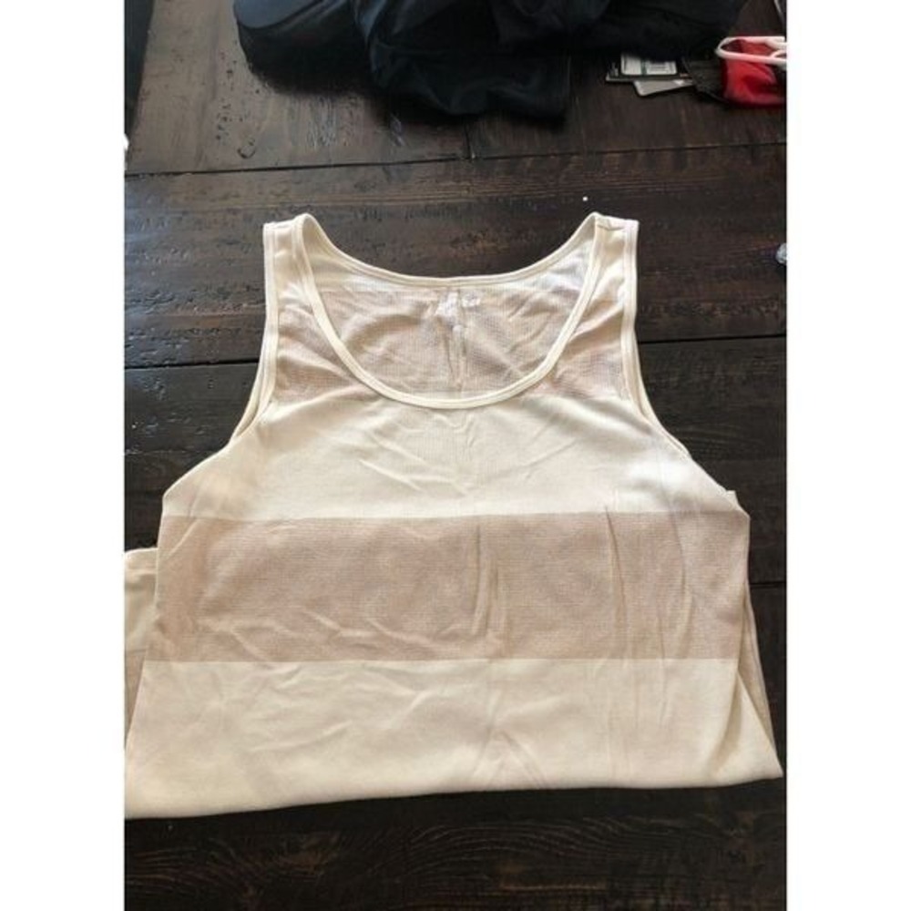 Old Navy Gold Cream Glitter Tank 2XL